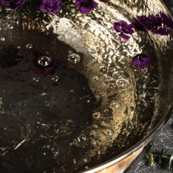 Hammered Copper Foot Soak Bowl Silver Finish 2 Essential Kneads | Professional Spa Beds & Wellness Equipment
