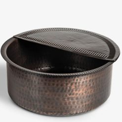 Handcrafted Dark Copper Pedicure Bowl–1 Essential Kneads | Professional Spa Beds & Wellness Equipment