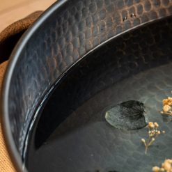 Handmade Dark Copper Pedicure Bowl 1 Essential Kneads | Professional Spa Beds & Wellness Equipment