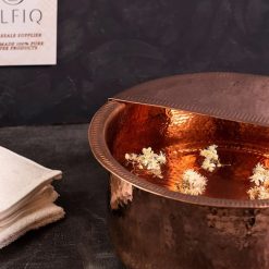 Handmade Solid Copper Foot Bath with Removable Footrest – Luxury Spa & Detox Soaking Basin Handmade Solid Copper Foot Bath with Removable Footrest 4 Essential Kneads | Professional Spa Beds & Wellness Equipment