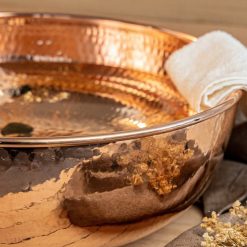 Handmade Solid Copper Foot Soaking Bowl 1 Essential Kneads | Professional Spa Beds & Wellness Equipment