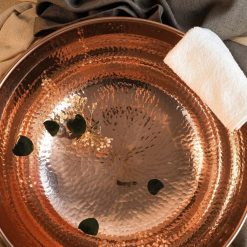 Handmade Solid Copper Foot Soaking Bowl 2 Essential Kneads | Professional Spa Beds & Wellness Equipment